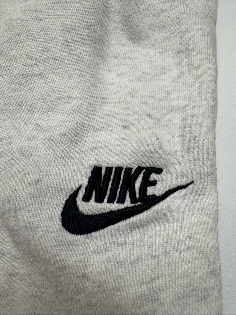 Nike Light Heather Gray Jogger Sweatpants with Drawstring - Picture 2 of 9